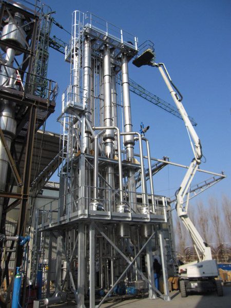 Equipos de concentracion para mosto y zumo de frutas